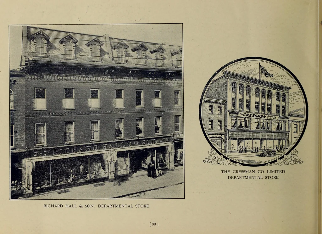 An illustration from The Electric City, Peterborough, Ontario, Canada : views of city and district, with information from official sources ... / compiled by J.A. McElhiney and E.R. Hensley., 1915, leaf 31