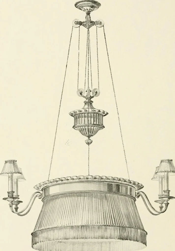 An illustration from Electric fixtures & glassware : F & G section, 13th ed., 1911, leaf 101