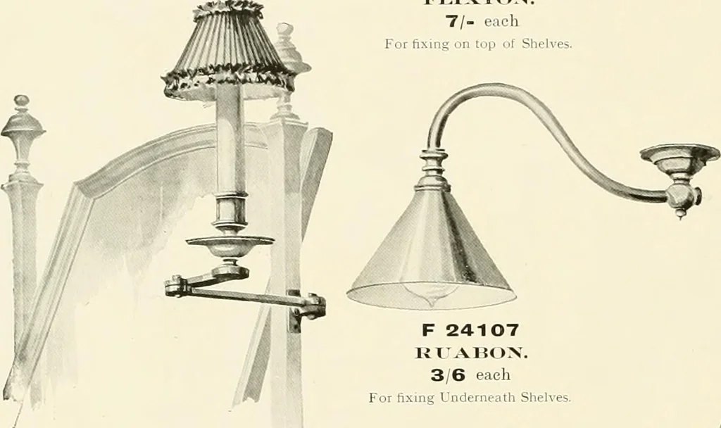 An illustration from Electric fixtures & glassware : F & G section, 13th ed., 1911, leaf 115