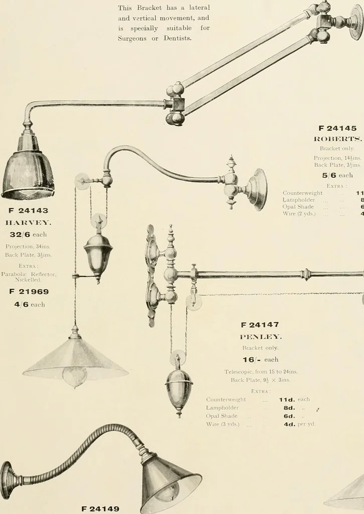 An illustration from Electric fixtures & glassware : F & G section, 13th ed., 1911, leaf 118