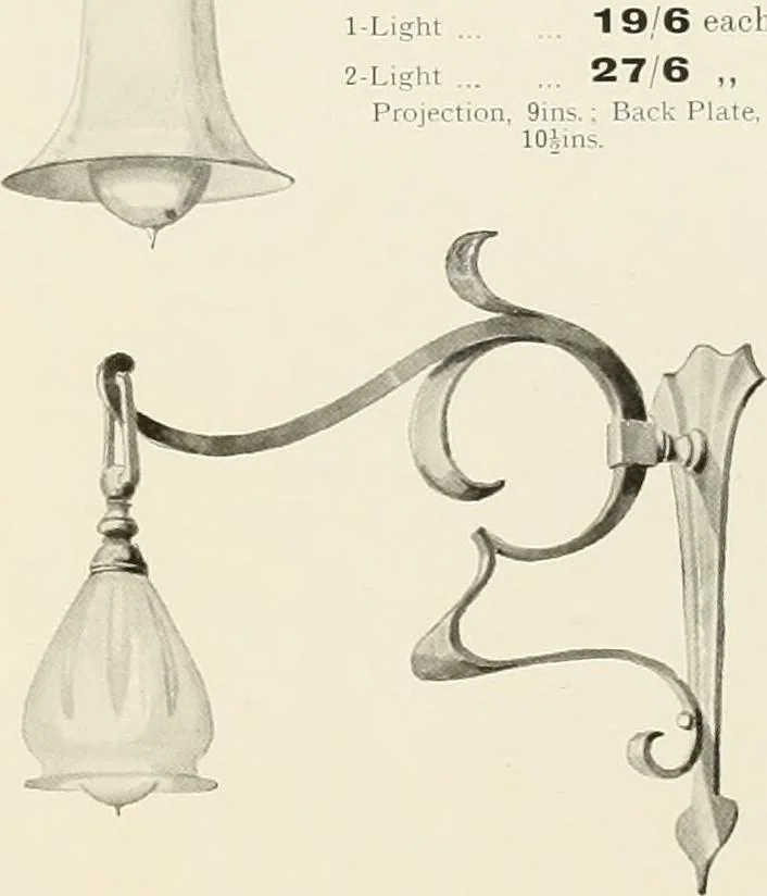 An illustration from Electric fixtures & glassware : F & G section, 13th ed., 1911, leaf 124