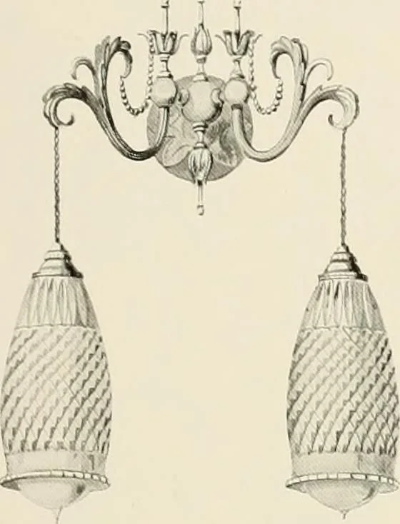 An illustration from Electric fixtures & glassware : F & G section, 13th ed., 1911, leaf 130