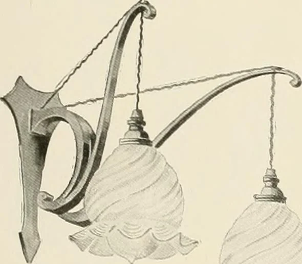 An illustration from Electric fixtures & glassware : F & G section, 13th ed., 1911, leaf 132
