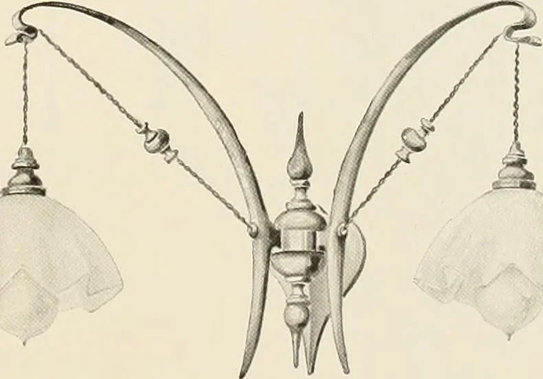 An illustration from Electric fixtures & glassware : F & G section, 13th ed., 1911, leaf 132
