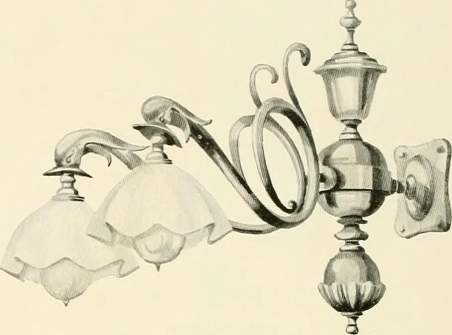 An illustration from Electric fixtures & glassware : F & G section, 13th ed., 1911, leaf 133