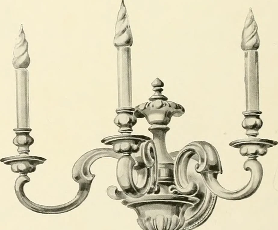 An illustration from Electric fixtures & glassware : F & G section, 13th ed., 1911, leaf 133