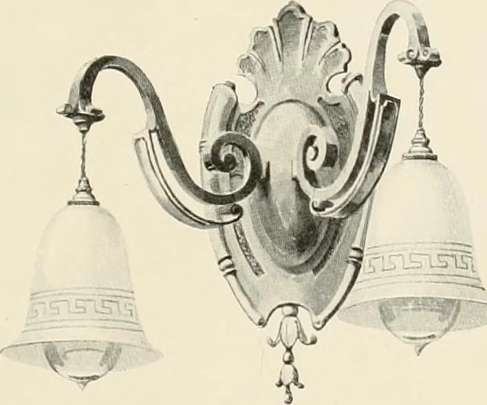 An illustration from Electric fixtures & glassware : F & G section, 13th ed., 1911, leaf 134