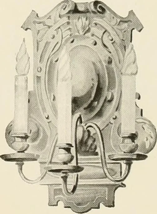 An illustration from Electric fixtures & glassware : F & G section, 13th ed., 1911, leaf 134