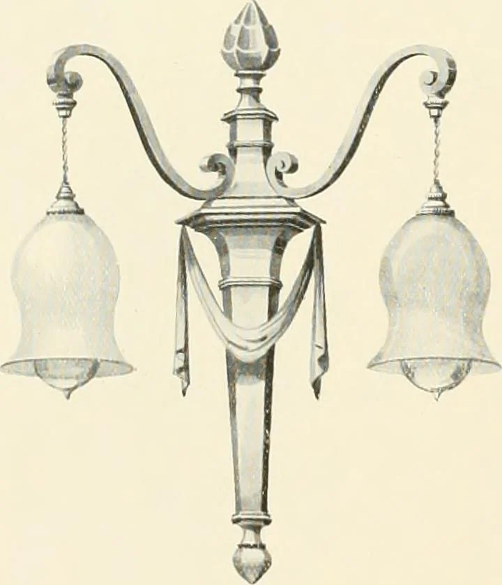 An illustration from Electric fixtures & glassware : F & G section, 13th ed., 1911, leaf 135