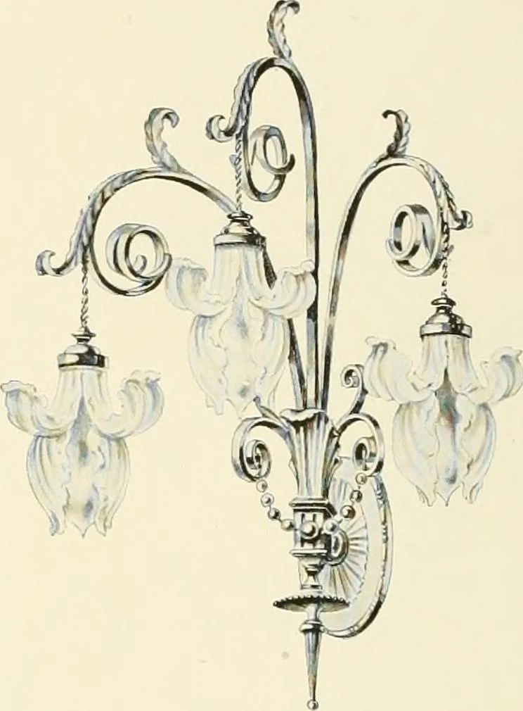 An illustration from Electric fixtures & glassware : F & G section, 13th ed., 1911, leaf 135