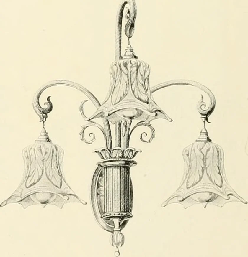 An illustration from Electric fixtures & glassware : F & G section, 13th ed., 1911, leaf 135