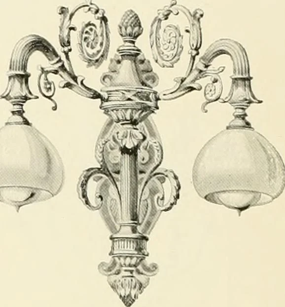 An illustration from Electric fixtures & glassware : F & G section, 13th ed., 1911, leaf 137
