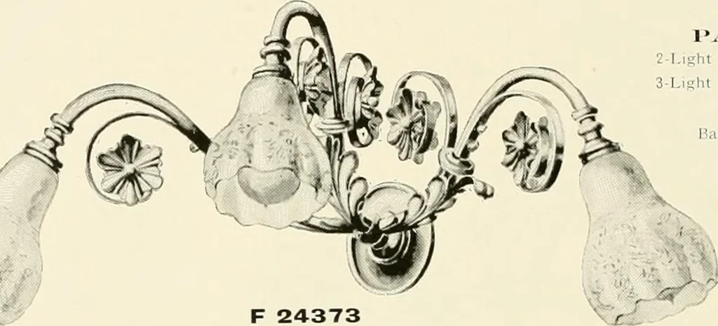 An illustration from Electric fixtures & glassware : F & G section, 13th ed., 1911, leaf 139
