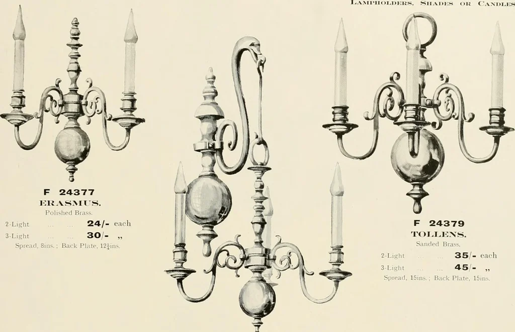 An illustration from Electric fixtures & glassware : F & G section, 13th ed., 1911, leaf 140