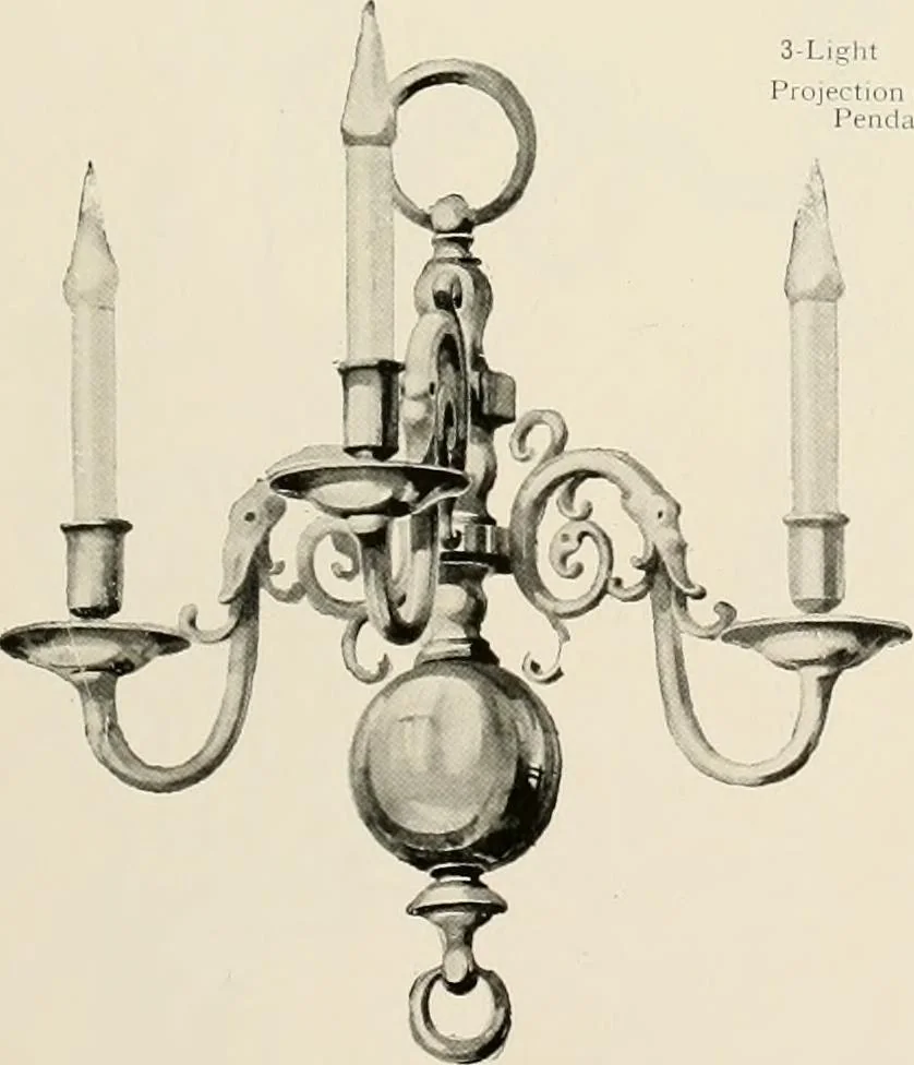 An illustration from Electric fixtures & glassware : F & G section, 13th ed., 1911, leaf 140