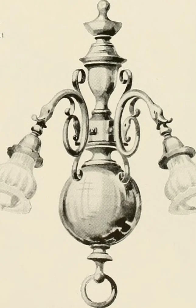 An illustration from Electric fixtures & glassware : F & G section, 13th ed., 1911, leaf 140