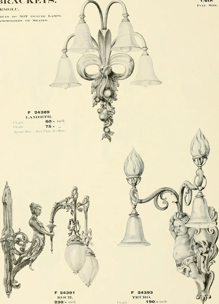 An illustration from Electric fixtures & glassware : F & G section, 13th ed., 1911, leaf 141