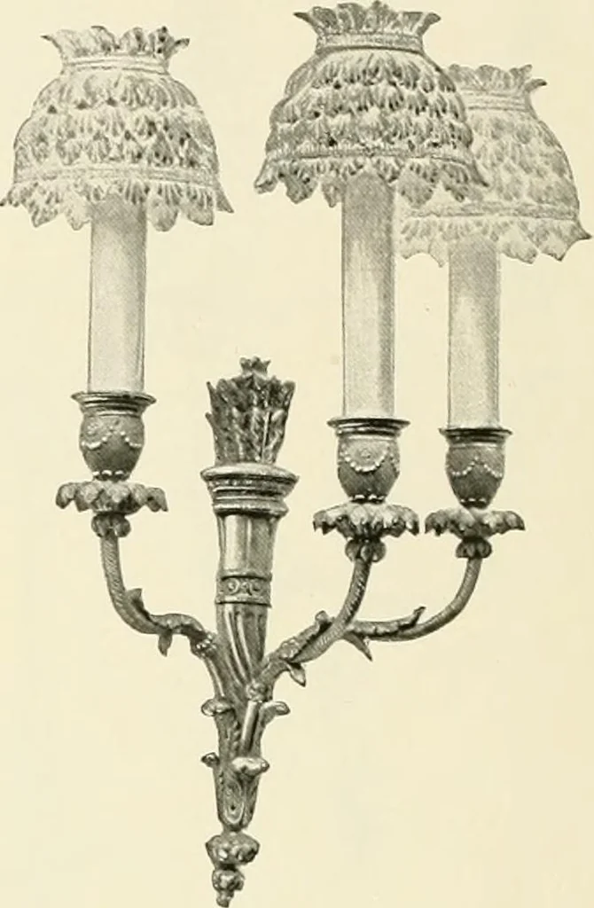 An illustration from Electric fixtures & glassware : F & G section, 13th ed., 1911, leaf 145