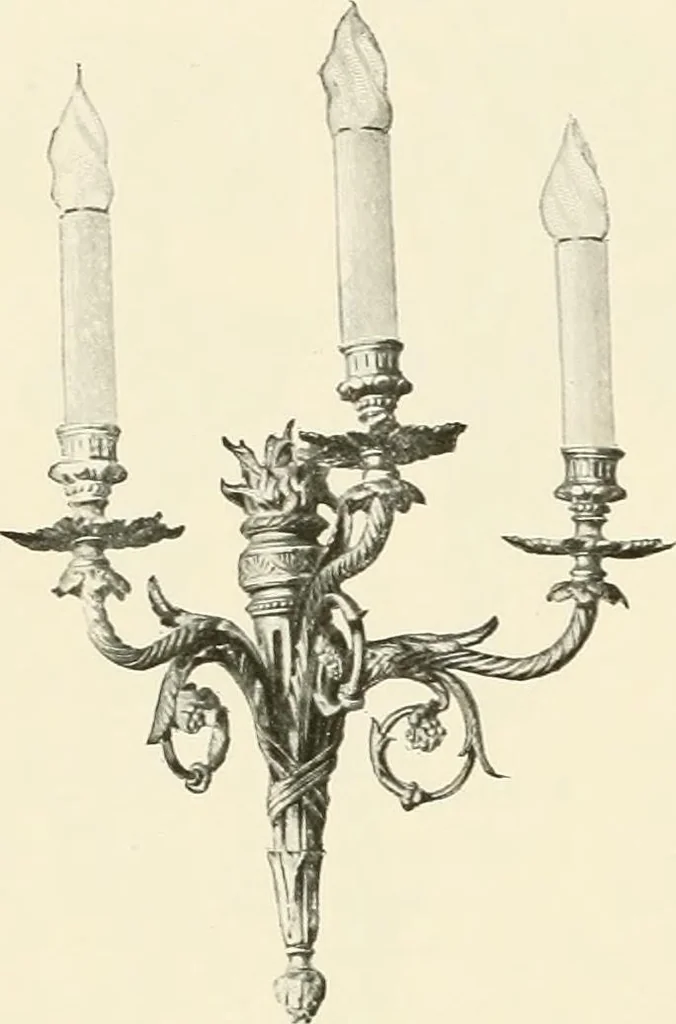 An illustration from Electric fixtures & glassware : F & G section, 13th ed., 1911, leaf 147