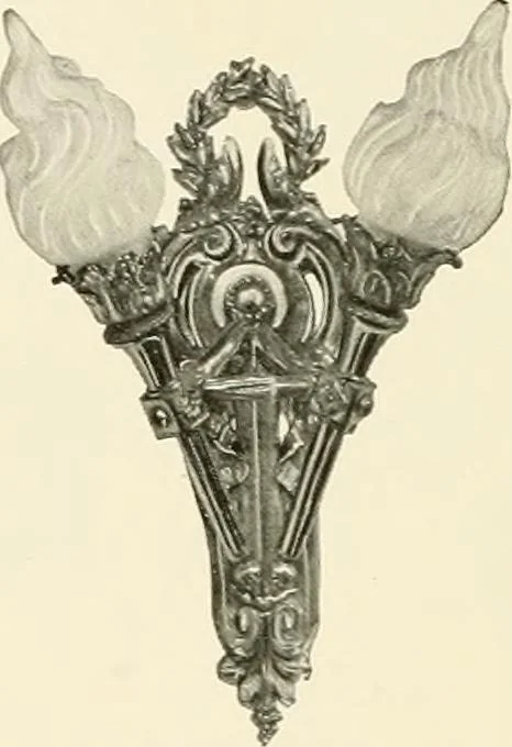 An illustration from Electric fixtures & glassware : F & G section, 13th ed., 1911, leaf 147