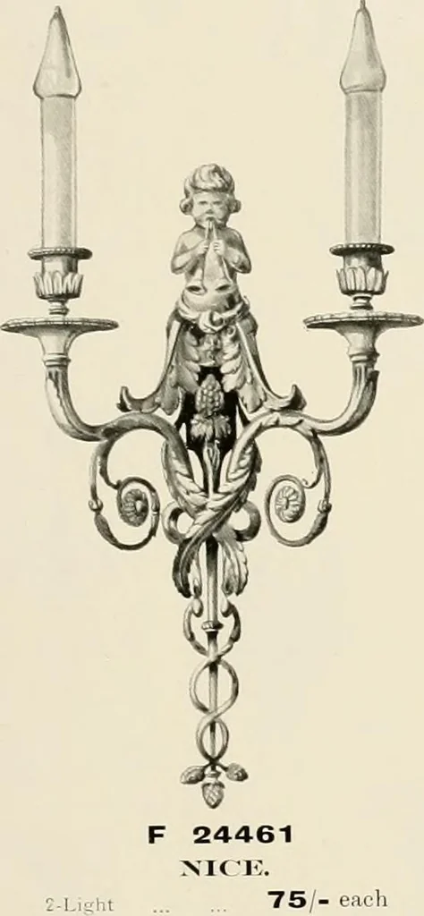 An illustration from Electric fixtures & glassware : F & G section, 13th ed., 1911, leaf 148