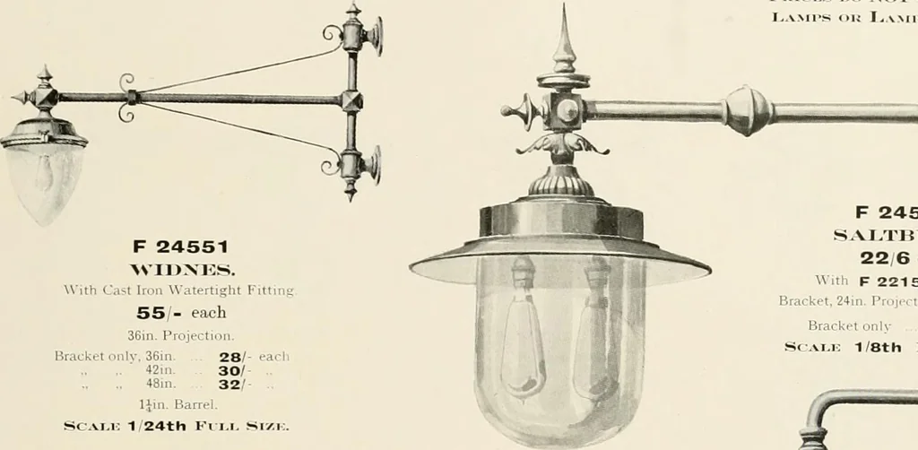 An illustration from Electric fixtures & glassware : F & G section, 13th ed., 1911, leaf 152