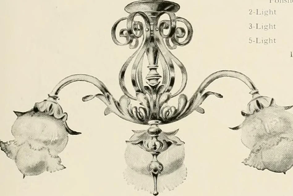 An illustration from Electric fixtures & glassware : F & G section, 13th ed., 1911, leaf 156