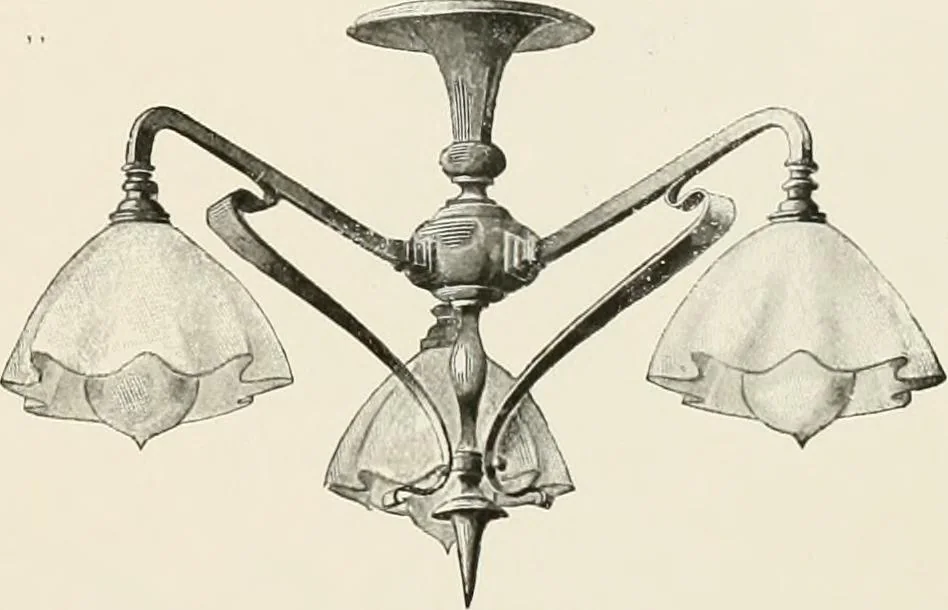 An illustration from Electric fixtures & glassware : F & G section, 13th ed., 1911, leaf 156