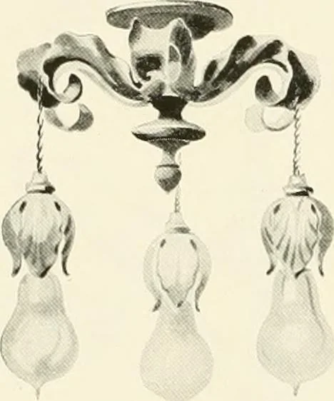 An illustration from Electric fixtures & glassware : F & G section, 13th ed., 1911, leaf 157