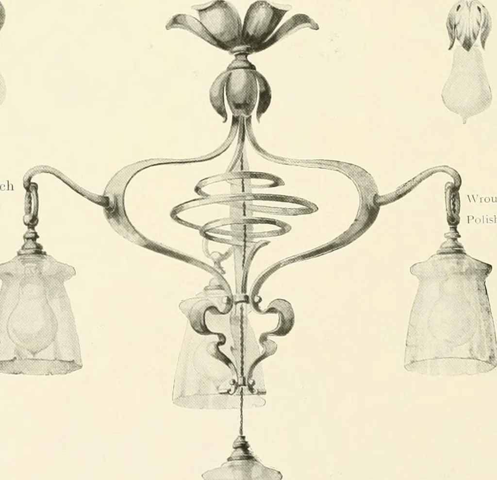 An illustration from Electric fixtures & glassware : F & G section, 13th ed., 1911, leaf 157