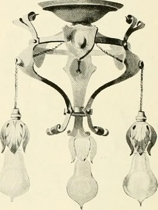 An illustration from Electric fixtures & glassware : F & G section, 13th ed., 1911, leaf 157