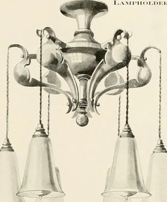 An illustration from Electric fixtures & glassware : F & G section, 13th ed., 1911, leaf 158