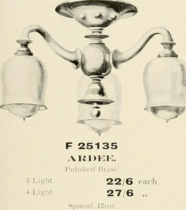 An illustration from Electric fixtures & glassware : F & G section, 13th ed., 1911, leaf 158