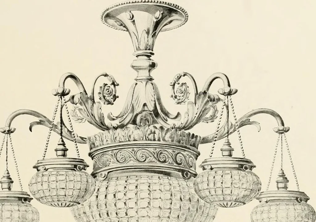 An illustration from Electric fixtures & glassware : F & G section, 13th ed., 1911, leaf 160