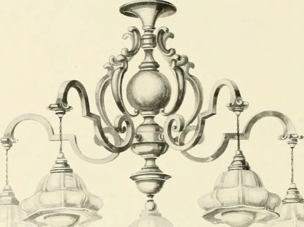 An illustration from Electric fixtures & glassware : F & G section, 13th ed., 1911, leaf 161