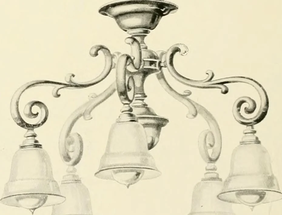 An illustration from Electric fixtures & glassware : F & G section, 13th ed., 1911, leaf 161