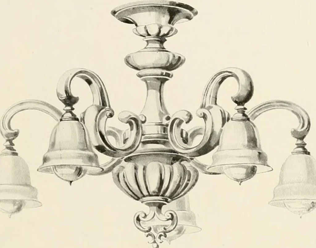 An illustration from Electric fixtures & glassware : F & G section, 13th ed., 1911, leaf 162