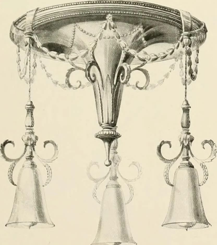 An illustration from Electric fixtures & glassware : F & G section, 13th ed., 1911, leaf 162