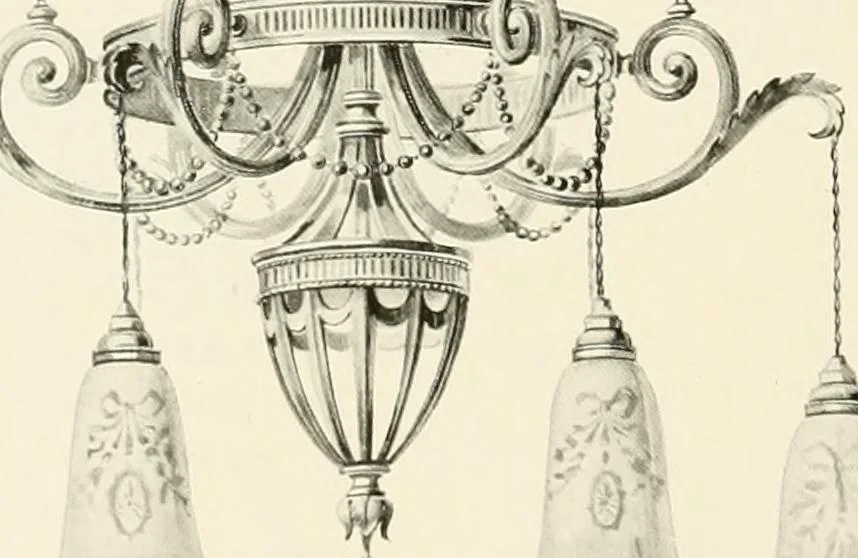 An illustration from Electric fixtures & glassware : F & G section, 13th ed., 1911, leaf 163