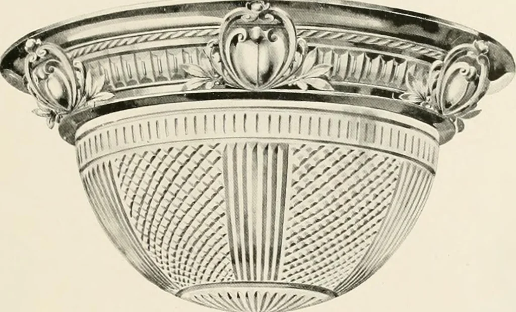 An illustration from Electric fixtures & glassware : F & G section, 13th ed., 1911, leaf 168