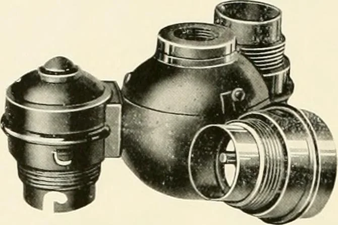 An illustration from Electric fixtures & glassware : F & G section, 13th ed., 1911, leaf 17