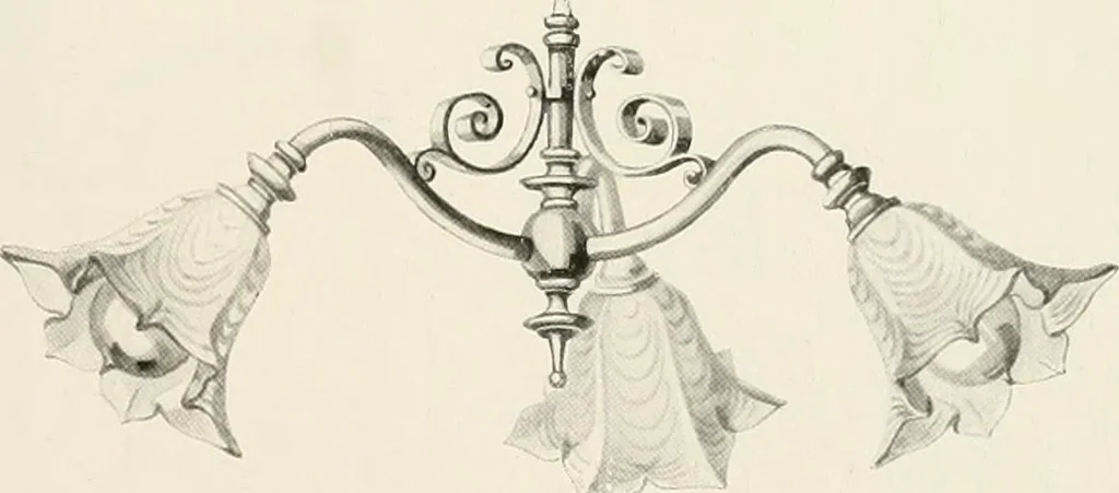 An illustration from Electric fixtures & glassware : F & G section, 13th ed., 1911, leaf 172
