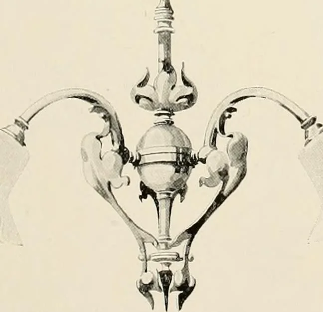 An illustration from Electric fixtures & glassware : F & G section, 13th ed., 1911, leaf 172