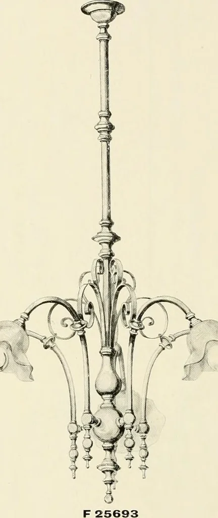 An illustration from Electric fixtures & glassware : F & G section, 13th ed., 1911, leaf 179