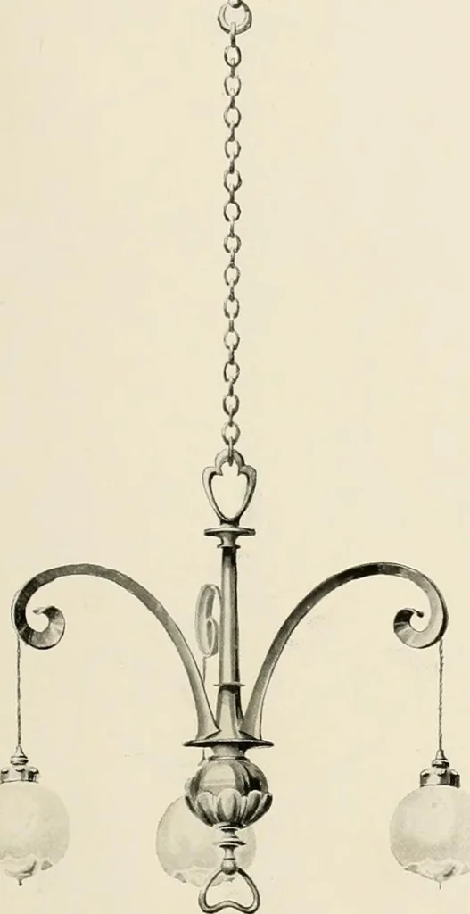 An illustration from Electric fixtures & glassware : F & G section, 13th ed., 1911, leaf 186