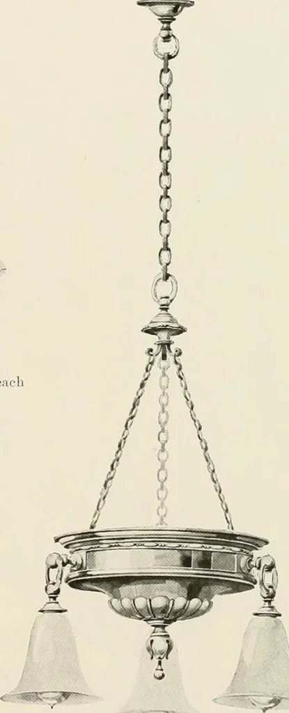 An illustration from Electric fixtures & glassware : F & G section, 13th ed., 1911, leaf 188