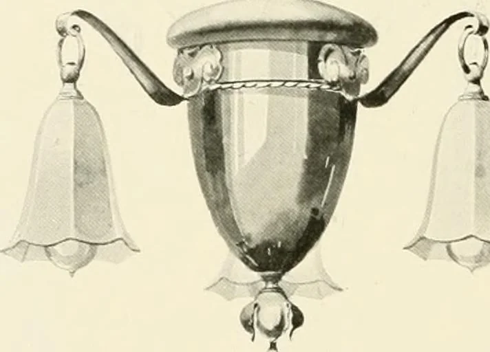 An illustration from Electric fixtures & glassware : F & G section, 13th ed., 1911, leaf 189