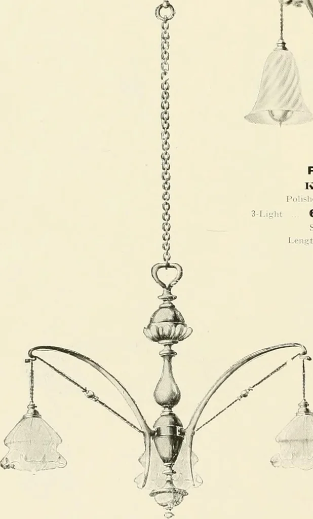 An illustration from Electric fixtures & glassware : F & G section, 13th ed., 1911, leaf 191