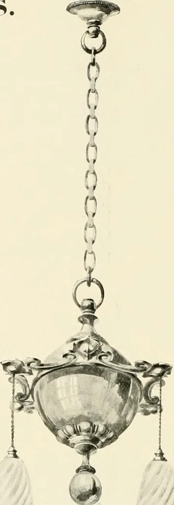 An illustration from Electric fixtures & glassware : F & G section, 13th ed., 1911, leaf 191