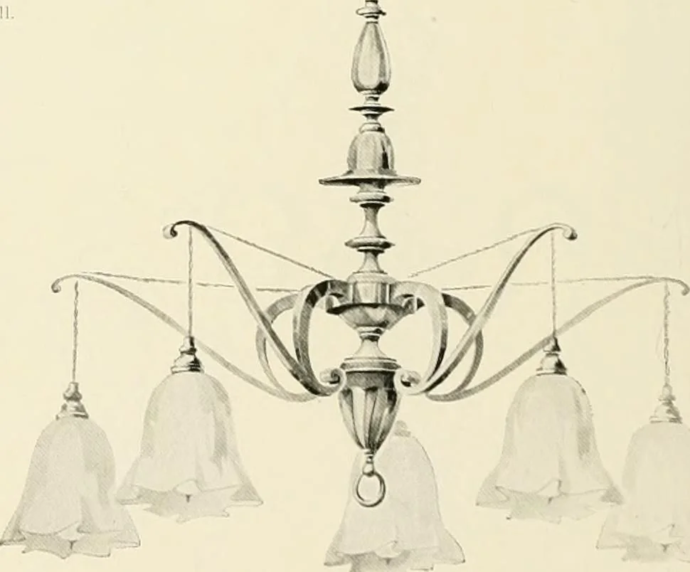 An illustration from Electric fixtures & glassware : F & G section, 13th ed., 1911, leaf 191